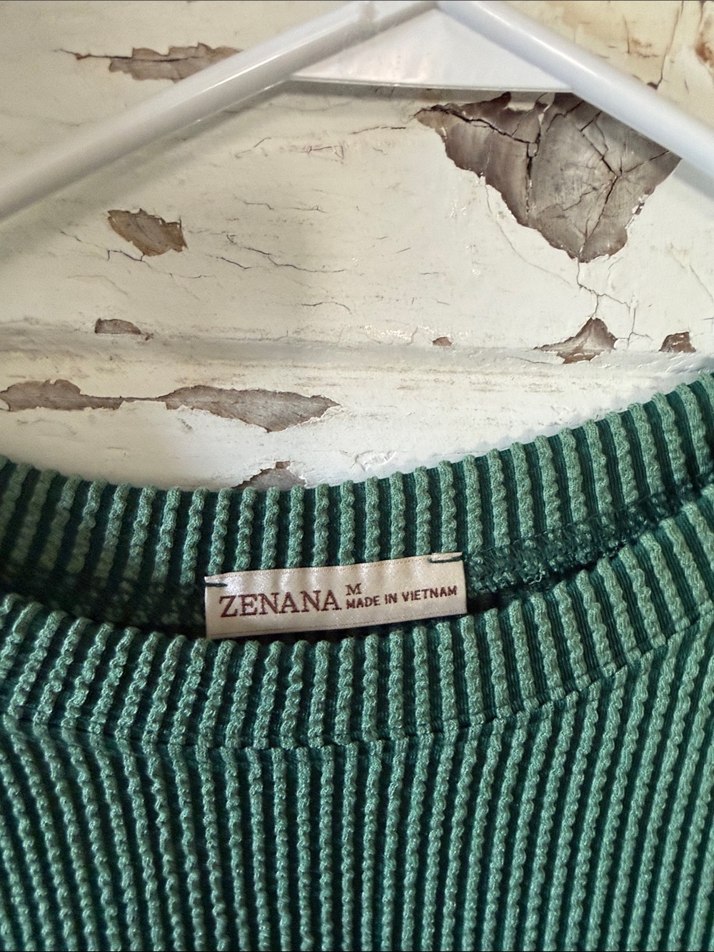 Zenana Outfitters Green Waffle Knit Shorts Set - Picture 2 of 8